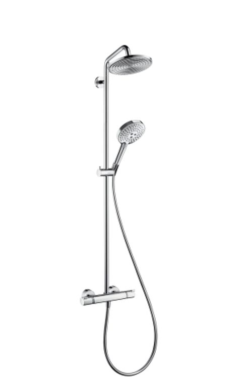 Hansgrohe-HG-Showerpipe-Raindance-Select-EcoSmart-chr-Kopfbrause-Raindance-Air-1jet-240mm-27116000 gallery number 1